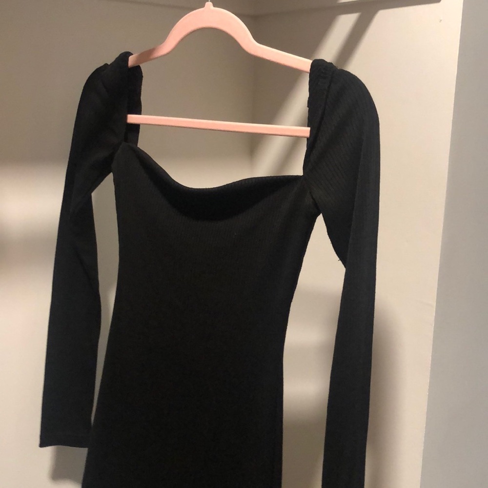 Black mini dress